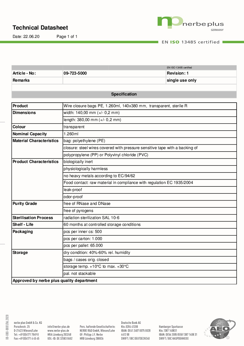 

Technical Datasheet 09 723 5000

