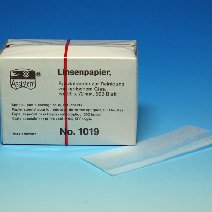 Linsepapir 90 x 72 mm dispenser æske med 500 ark. Fnugfrit