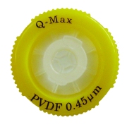 Sprøjtefilter Q-Max RR 13 mm 0.45µm PVDF. Hydrofob