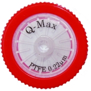 Sprøjtefilter Q-Max RR 25 mm 0.22 µm PTFE. Hydrofob