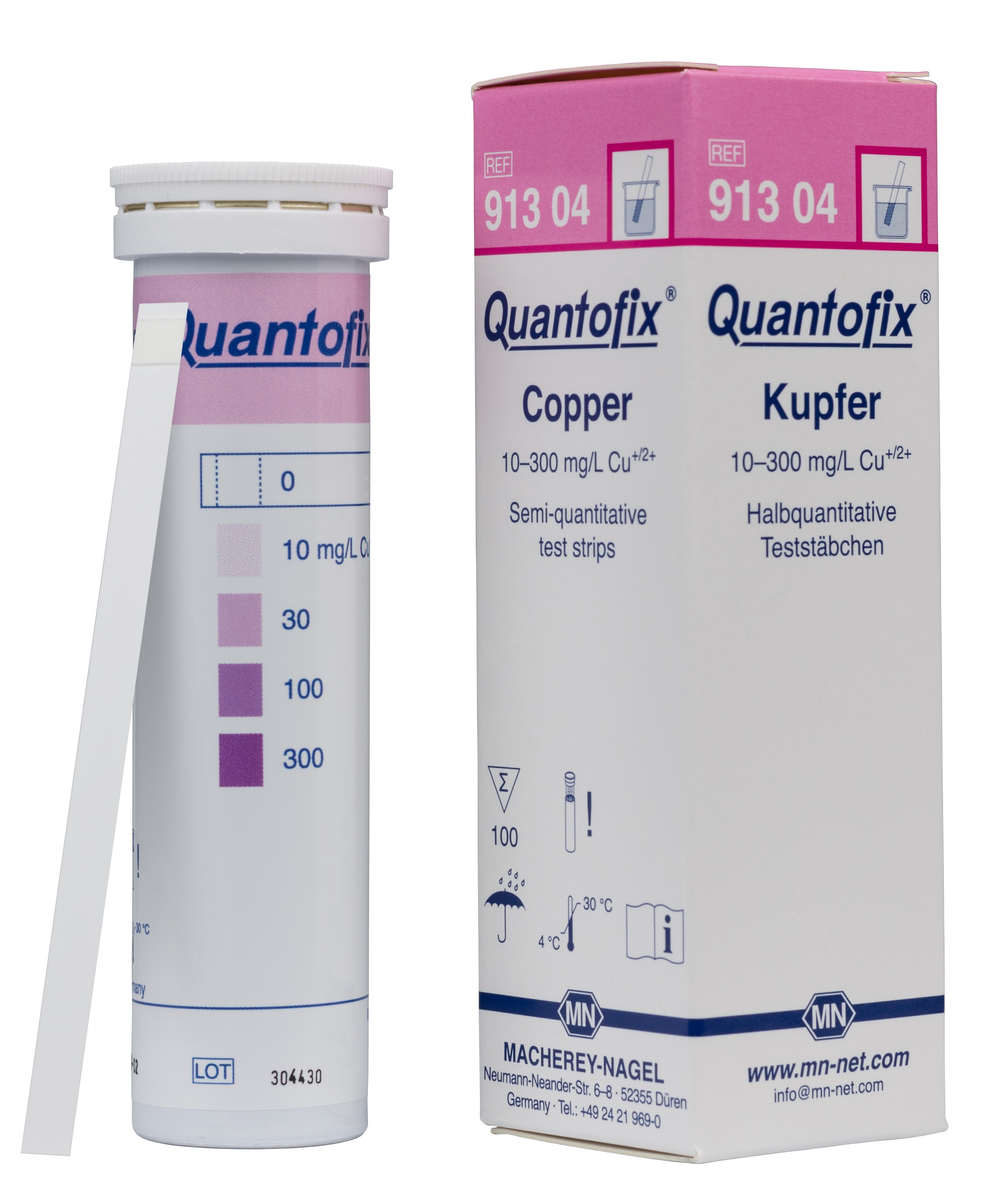 QUANTOFIX teststrimler Copper