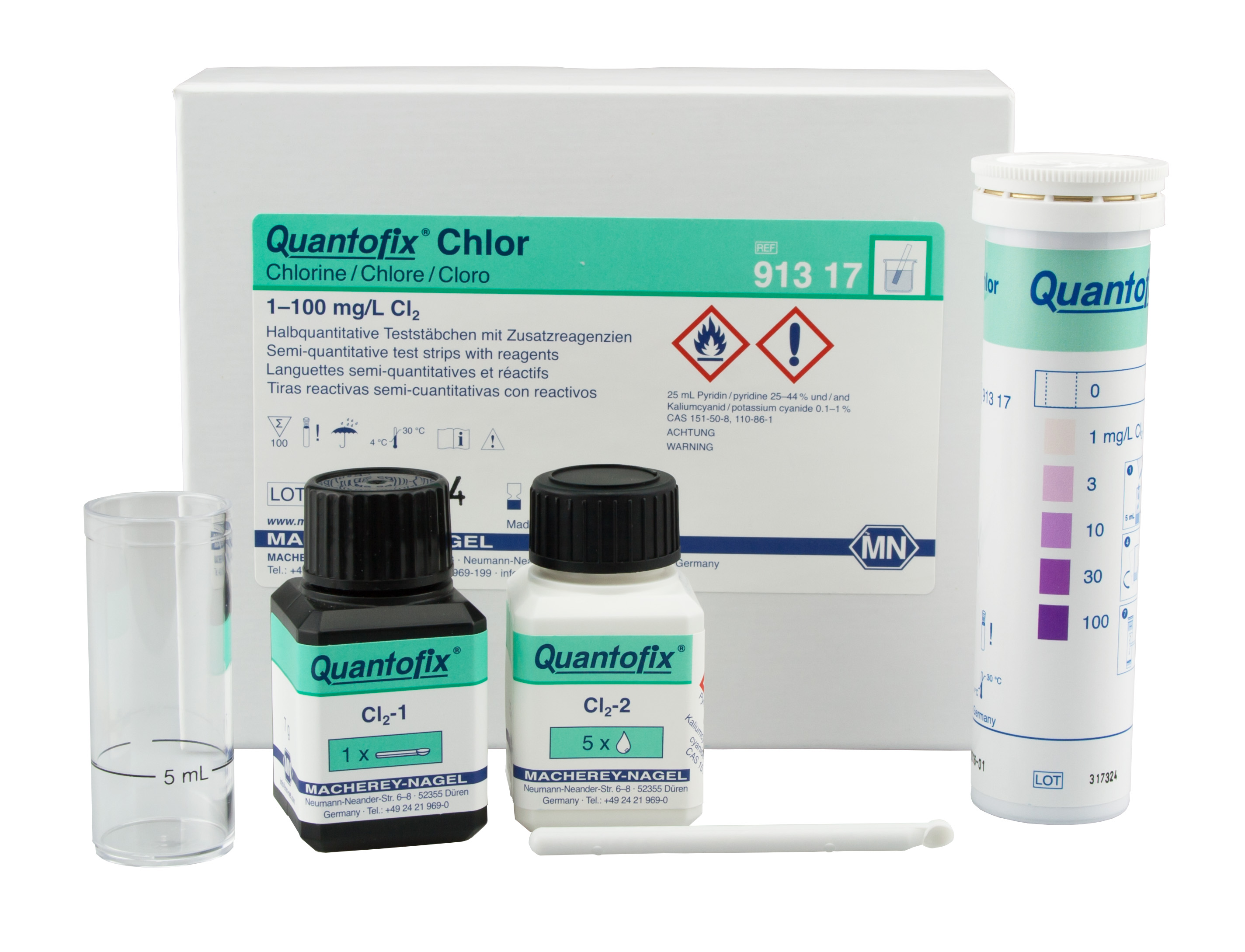 QUANTOFIX teststrimler Chlorine