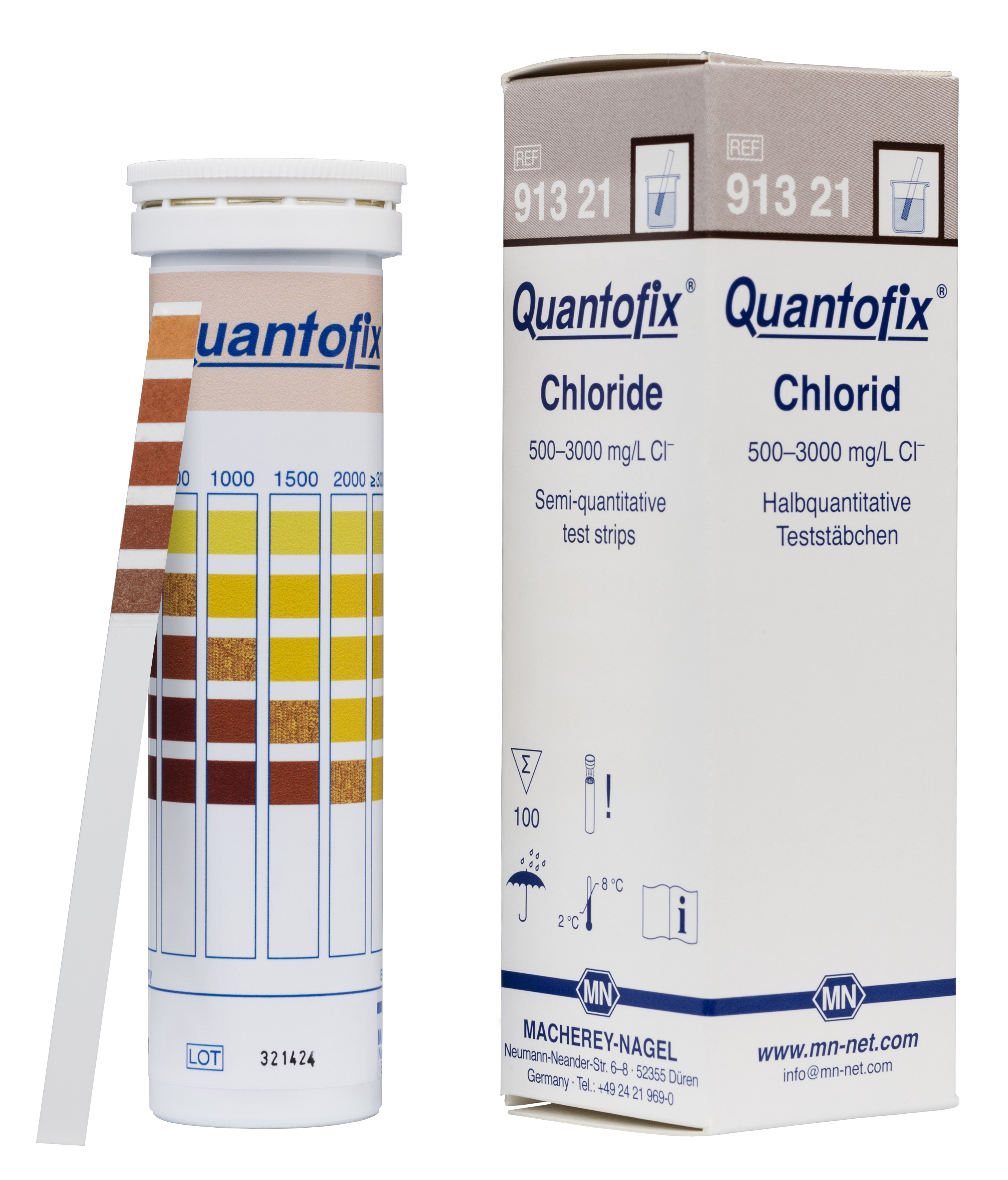 QUANTOFIX teststrimler Chloride