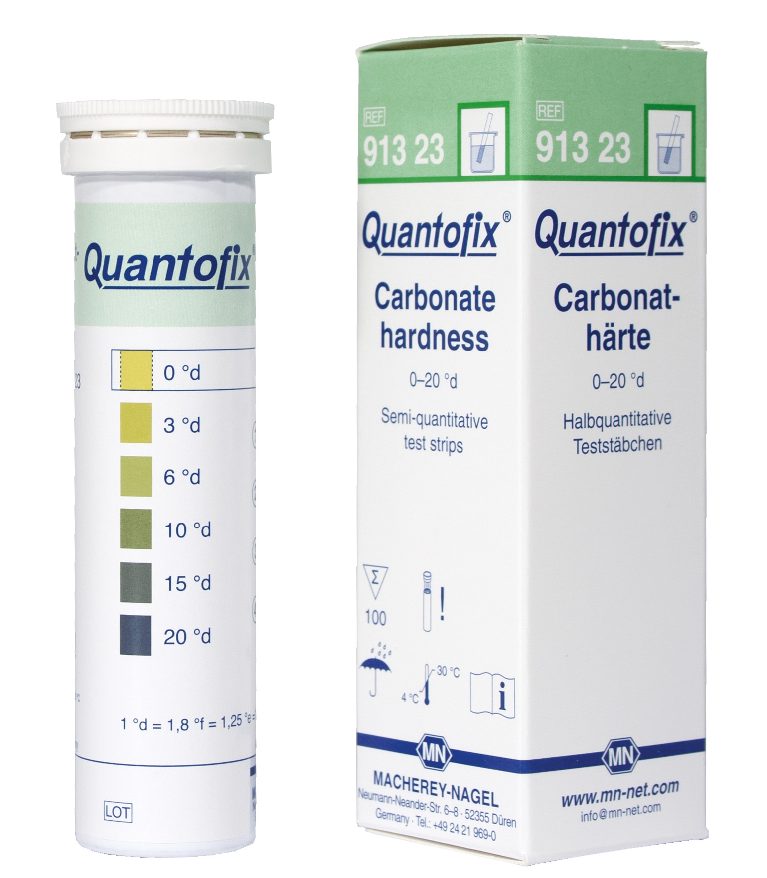 QUANTOFIX teststrimler Carbonate hardness