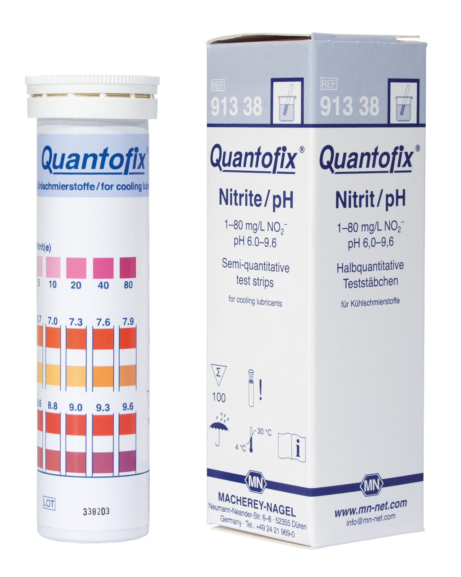 QUANTOFIX teststrimler Nitrite/pH