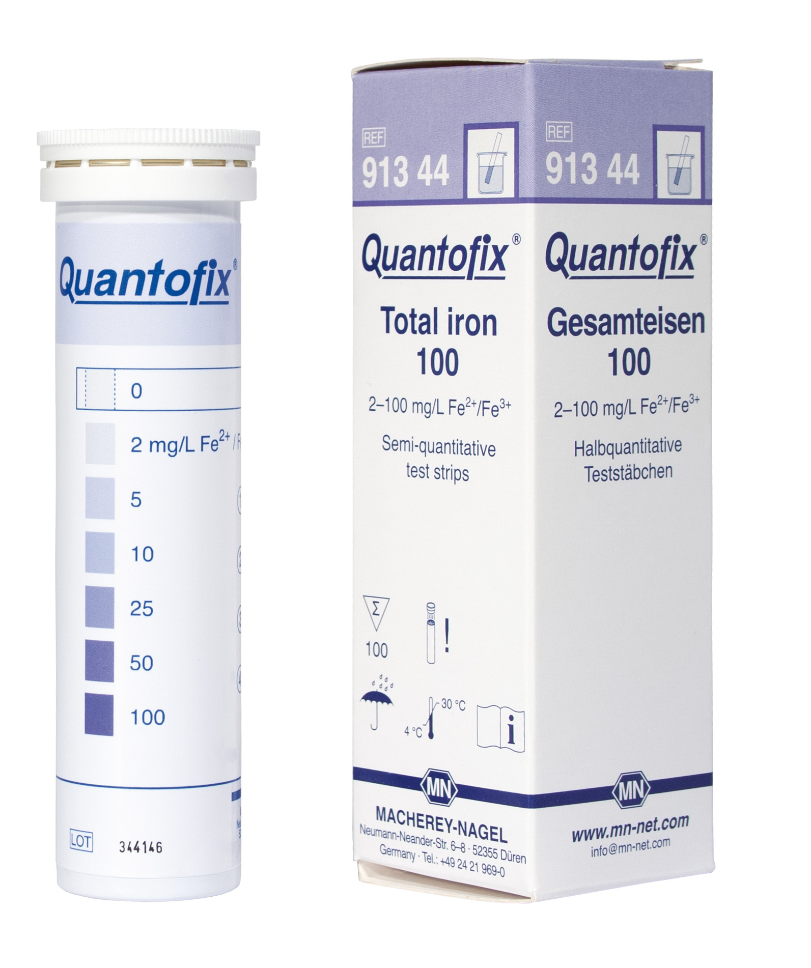 QUANTOFIX teststrimler Iron 100