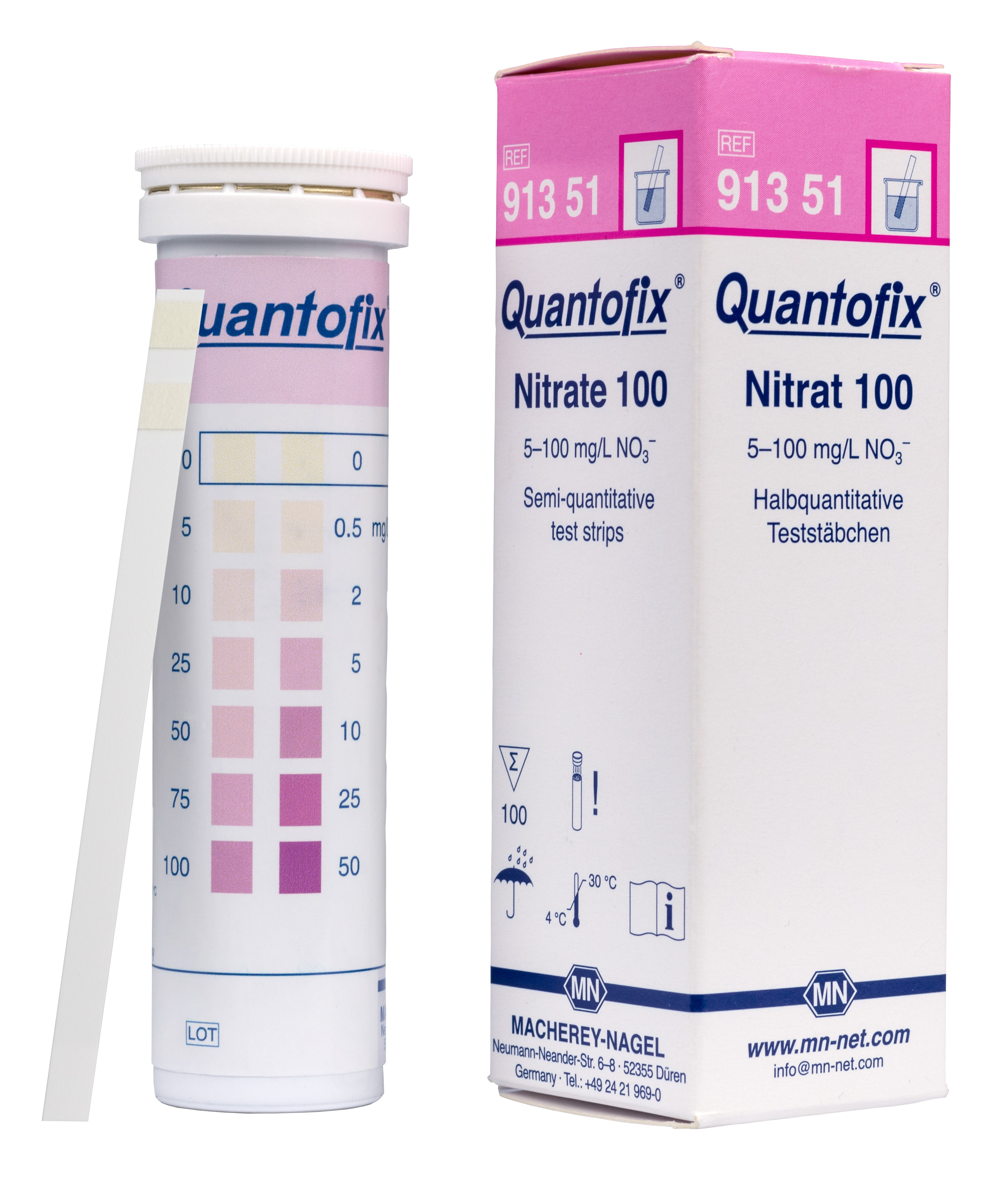 QUANTOFIX teststrimler Nitrat 100