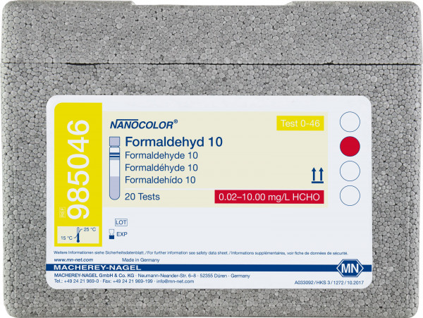 NANOCOLOR Formaldehyd 10 0.20-10.00mg/l