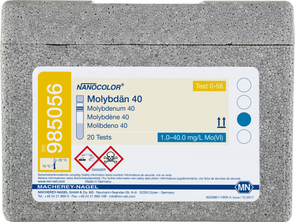 NANOCOLOR Molybdenum 40 1.0-40.0 mg/L Mo (VI)