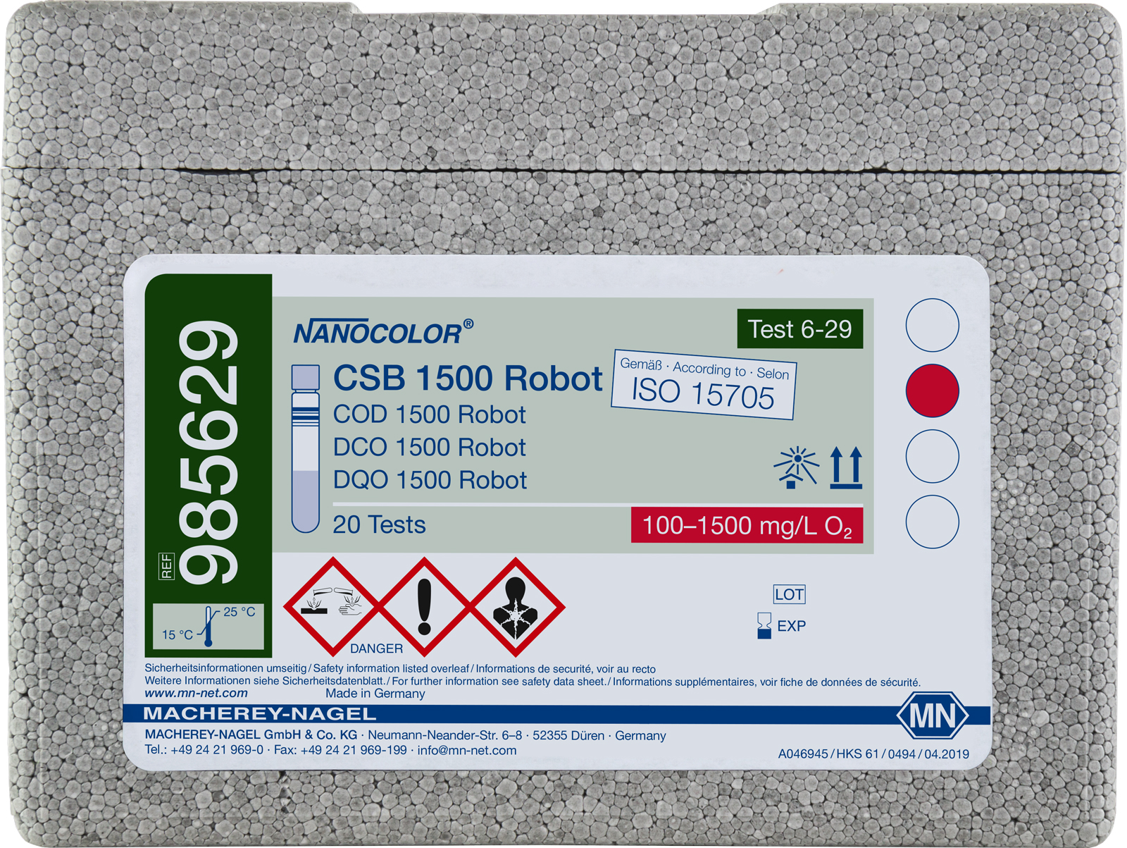 NANOCOLOR robot COD 1500 til Robot 100-1500 mg/L O2