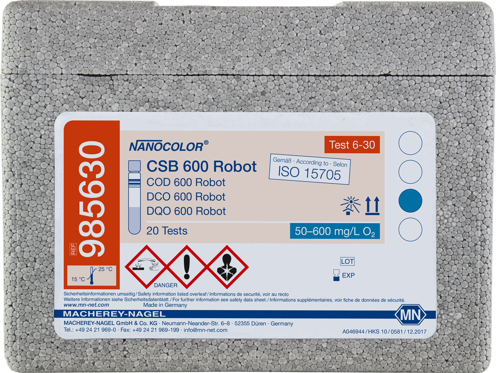 NANOCOLOR robot COD 600 50-600 mg/l