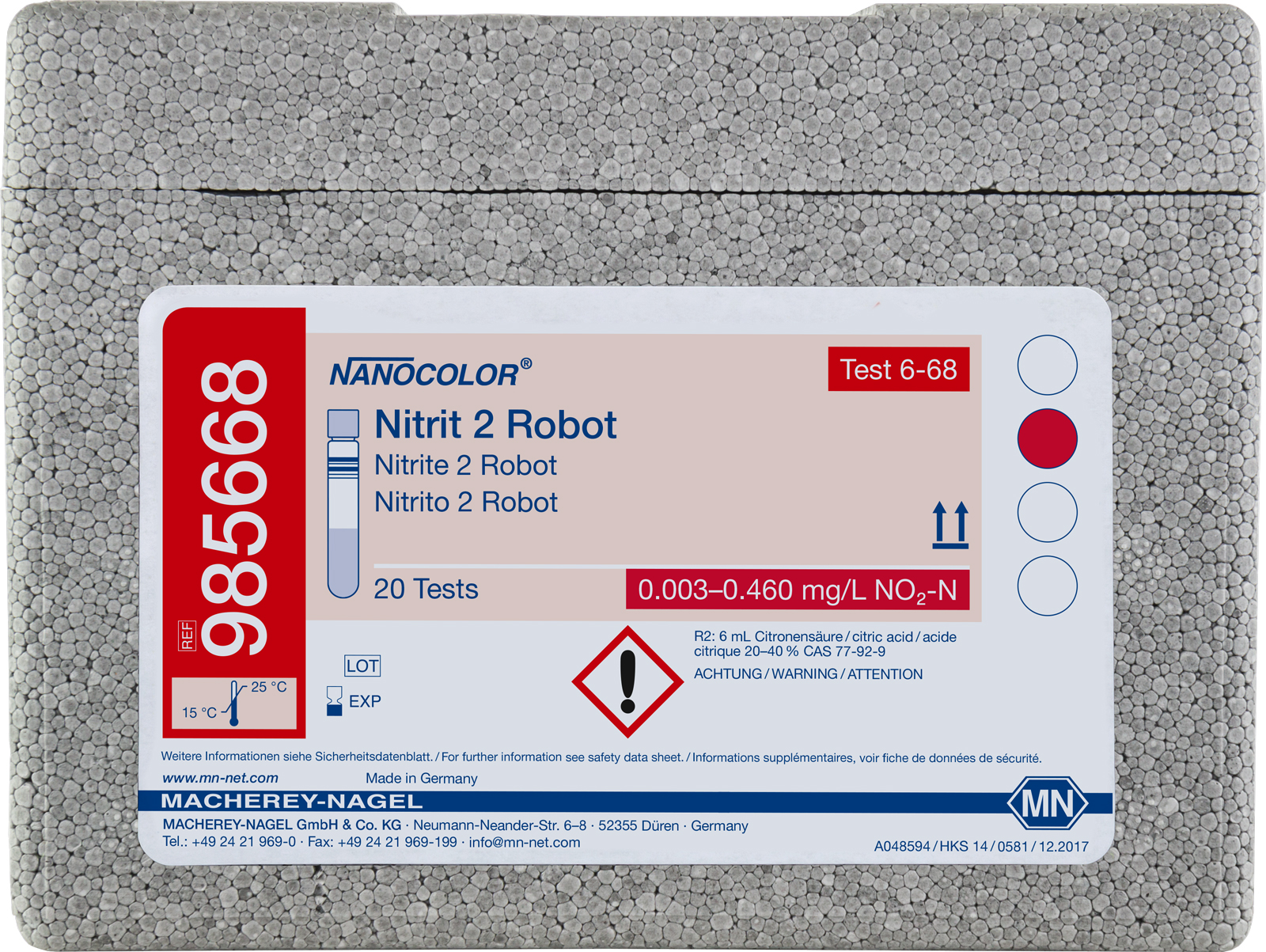 NANOCOLOR robot Nitrit 2 0.003-0.460mg/l