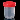Container PP 125 ml 57 x 73 mm with mounted screw cap 