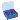 Box for N8/N9/N10 screw vials  and N11 crimp/snap. 81 positions. 130 x 130 x 45 mm. Blue. Transparent Cap
