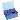 Box for N13 screw-  and crimp vials. 49 positions 130 x 130 x 50 mm. Blue. Transparent Cap