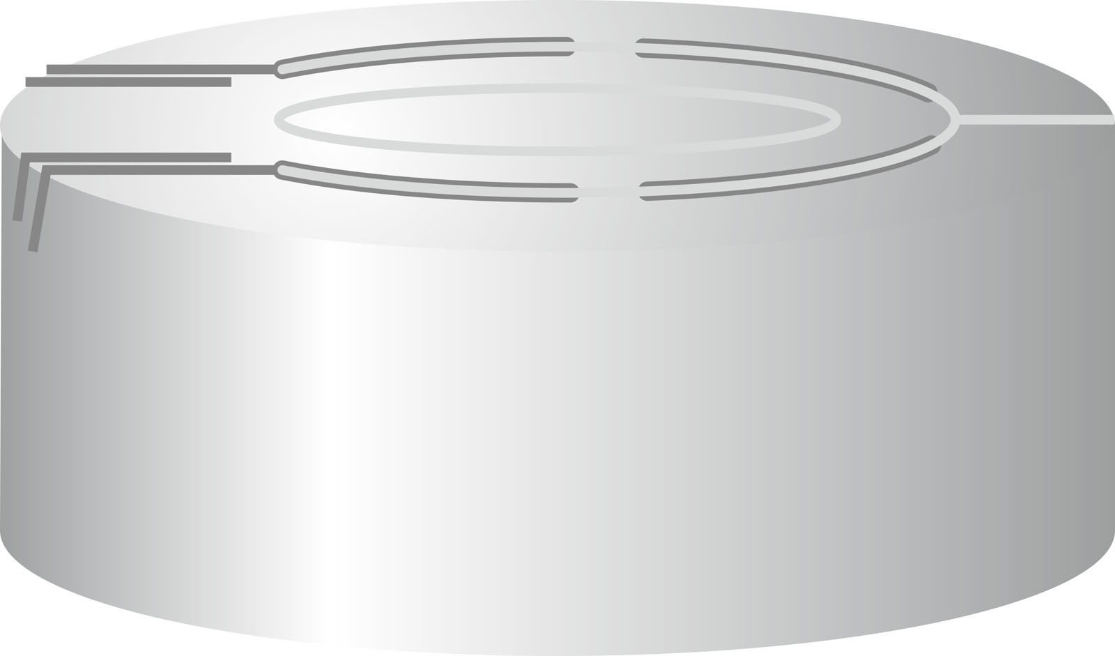 Crimp låg til N20 Vial komplet tear off Ingen septum