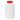 Square container HDPE 1000 ml with red screw cap 76 x 95 x 183 m...